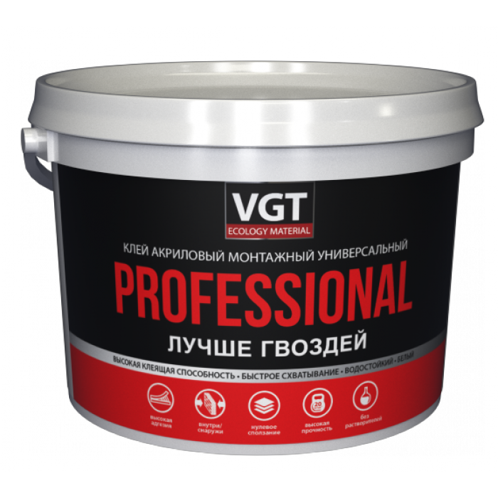 Клей акриловый монтажный универсальный Professional /белый