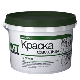 Краска фасадная по дереву белая ВД-АК-1180